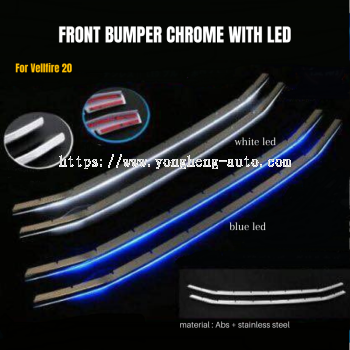 Front Bumper Chrome W/LED (Blue) [TV203]