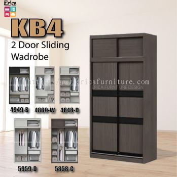 Erica KB4 Sliding 2 Door Wardrobe +Top / 5ftx7.5ft / 4ft'x7.5ft