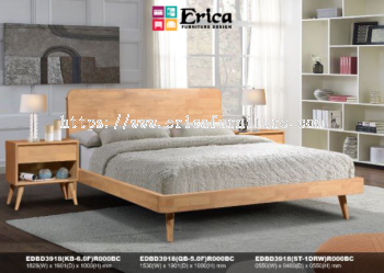 ELK WOODEN BED EDBD3918 (KB-6.OF,QB-5.0F,ST-1DRW) R000BC