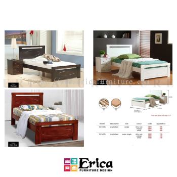 SINGLE WOODEN BED XL 7330s / SUPER SINGLE WOODEN BED XL 7430s