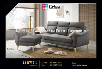 3 SEATER + STOOL FABRIC SOFA 8717/8719