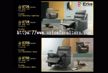 PU LEATHER 1R RECLINER SOFA 8726/8728/8206/8730