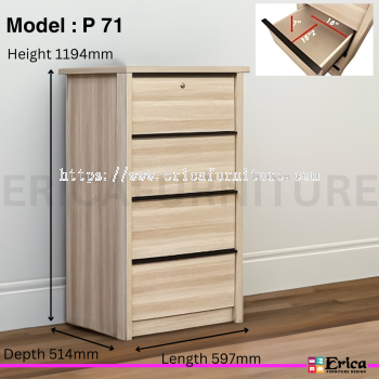 Melamine Chest Drawer P71/P72/P73/P74/P75