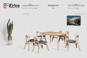 PL DINING SET - PL WT00N +C111N