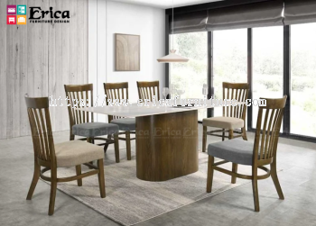 3043-2413 CERAMIC TOP WOODEN DINING SET