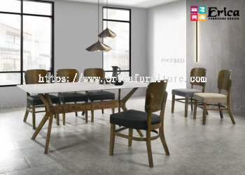 3046-2414 CERAMIC TOP WOODEN DINING SET