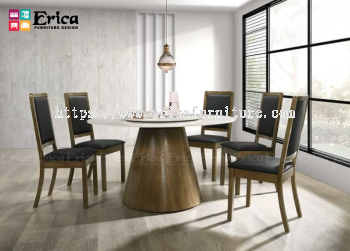 3044-2416 CERAMIC TOP WOODEN DINING SET