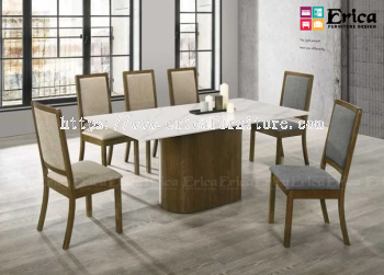 3043-2416 CERAMIC TOP WOODEN DINING SET