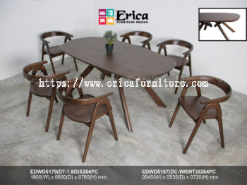 EDWD5179 / EDWD5187 - WOODEN DINING SET