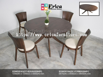 EDWD5183 + EDWD5184 - WOODEN DINING SSET