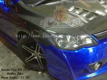 Honda Civic FD 2006 Carbon Fibre Front Fender 