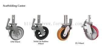 506 Series Scaffolding TPR / MOR / Polyurethane Castor Wheel 