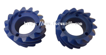 Blue Cast Nylon Fabrication with Gear 