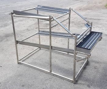 Stainless Steel Pipe & Joint Working Rack with Placon Roller