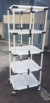 ABS Pipe & Joint Racking Trolley c/w PP Natural Sheet