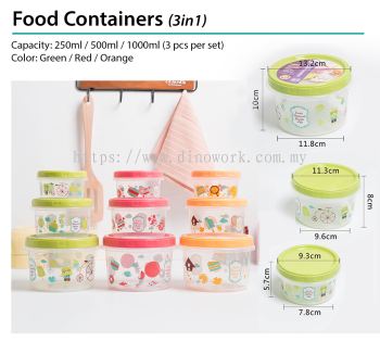 Food Containers - 3in1