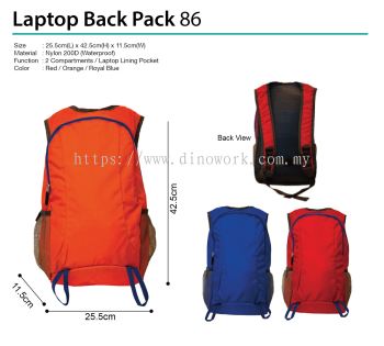 Laptop Back Pack 86