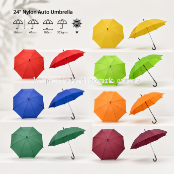 Best Selling Event Umbrella - 24in Auto Open J-handle Umbrella