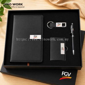 Premium Executive Gift Set   Notebook, Card Holder, Keychain & Pen