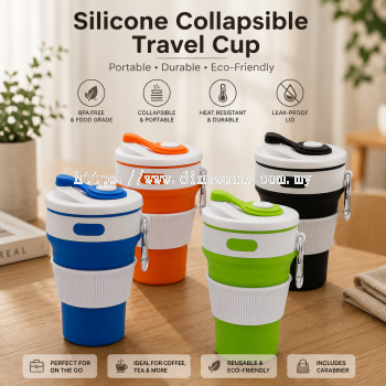 Silicone Collapsible Travel Cup (350ml)