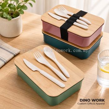 Eco Lunch Box | Free Spoon, Fork & Knife