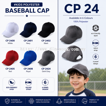 Kids Polyester Baseball Cap CP24