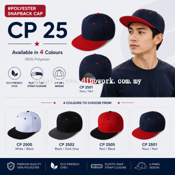 Polyester Snapback Cap CP23 | CP25