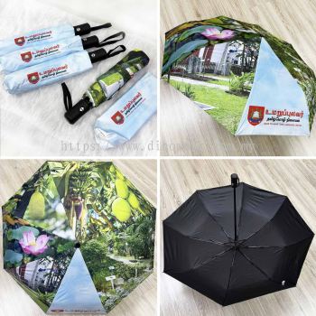 Custom Full-Colour Foldable Umbrellas (MOQ 300pcs)