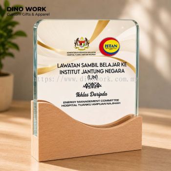 Wooden + Crystal Trophy Award 4980