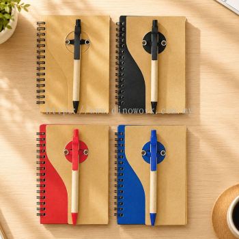 Eco A6 Notebook with Pen 0124