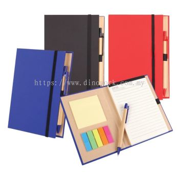 Eco A5 Notebook with Post-It Note & Pen 5149