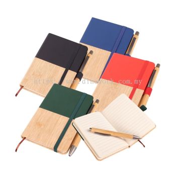 A6 PU Leather Notebook with Pen 2501