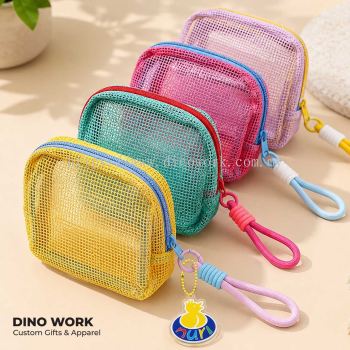 Custom Mesh Storage Pouch with Wrist Strap