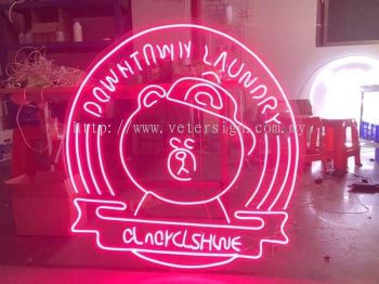 LED neon light signage with clear acrylic sheet