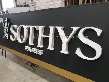 Signboard-3D lettering aluminium box up with LED light