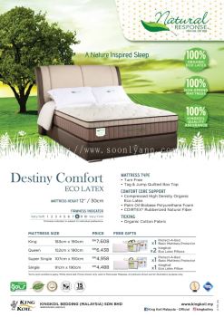 King Koil Natural Response Destiny Comfort Eco Latex Mattress