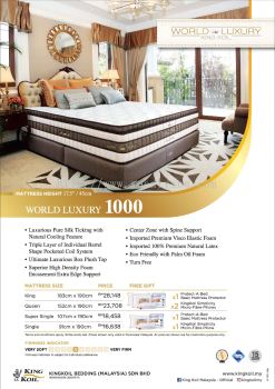 King Koil World Luxury 1000 Mattress