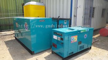 generator set 25kva 60kva 100kva 150kva rental in pengerang and tanjung bin