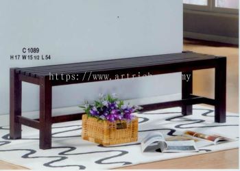 C1089 wooden bench  4.5ft