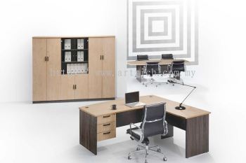 Office Table -Wooden Leg Series