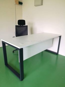 Loop Leg Standard Table With Wooden Modesty Panel