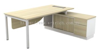 SWE2162E-2.16M Modern Simple U Metal Leg Director Table Set