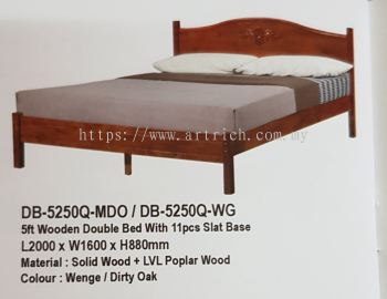 DB5250-Q wooden queen bed 