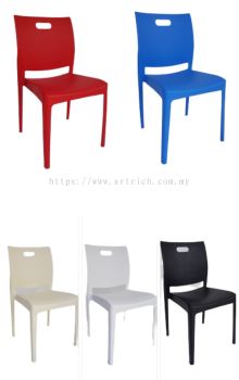 FCA-1758 Durable Plastic Chair Max Load 150kg   Sleek, Versatile, and Lightweight Seating Solution by Artrich Office Furniture Sdn Bhd