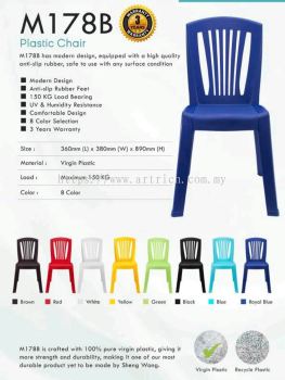 M178B Durable Plastic Chair Max Load 150kg   Sleek, Versatile, and Lightweight Seating Solution by Artrich Office Furniture Sdn Bhd