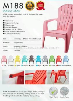 M188 Durable Plastic Chair Max Load 150kg   Sleek, Versatile, and Lightweight Seating Solution by Artrich Office Furniture Sdn Bhd