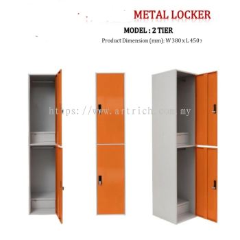 2 tier locker with compartment 