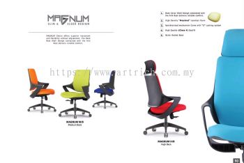 MAGNUM Fabric Office Chair | Stylish, Ergonomic & Comfortable Seating Solution By Artrich Office Furniture Johor Bahru