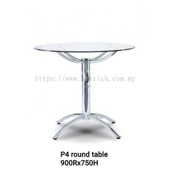 glass round table 