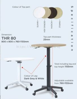 round adjustable height table 